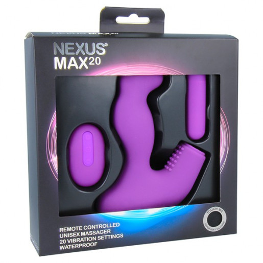 Wibrujący masażer prostaty z pilotem Nexus Max 20 fioletowy
