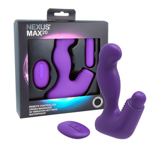 Wibrujący masażer prostaty z pilotem Nexus Max 20 fioletowy