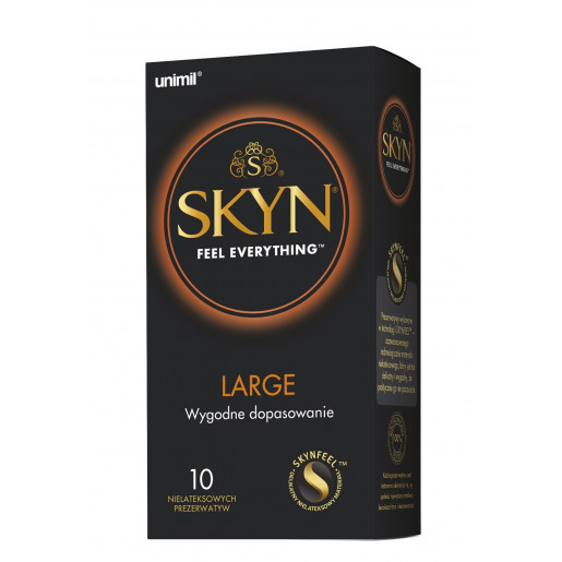 Nielateksowe prezerwatywy Unimil SKYN Large 10 sztuk
